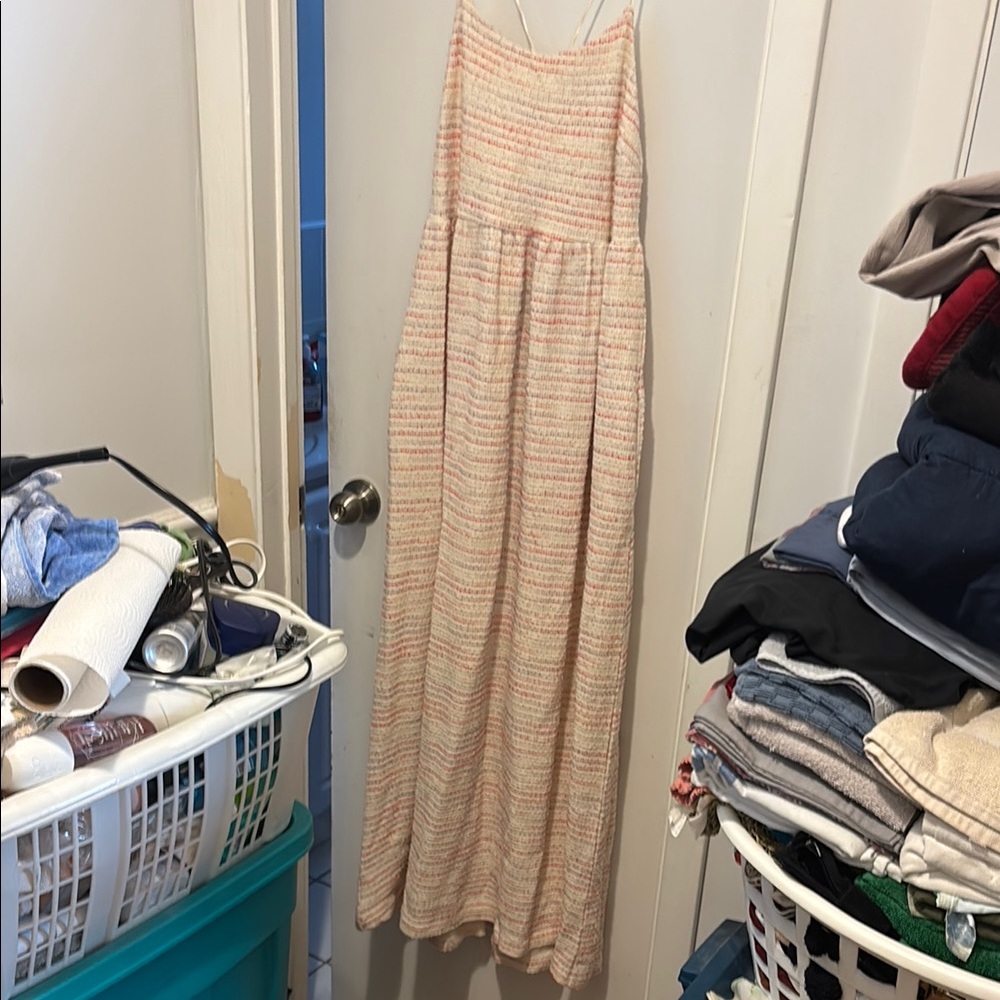 Something Navy Multicolor Striped Maxi Dress